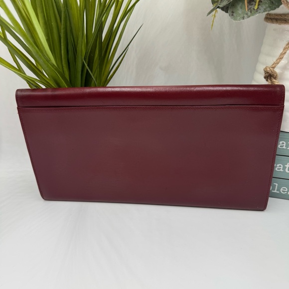 Cartier Must de Cartier Bordeaux Vintage Leather Clutch Wallet - Picture 3 of 9